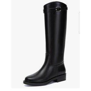 Athlefit Women's Size 11 Wide Calf Knee High Riding Boots Round Toe Tall Boots